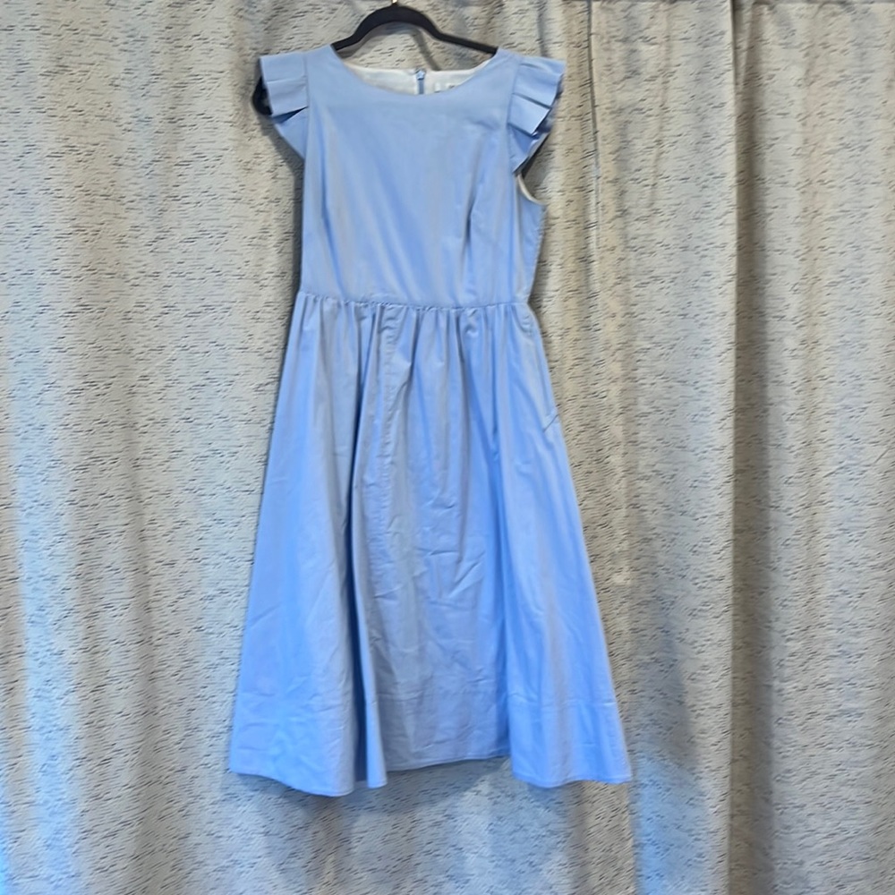 Ruffle Fit & Flare Midi Dress